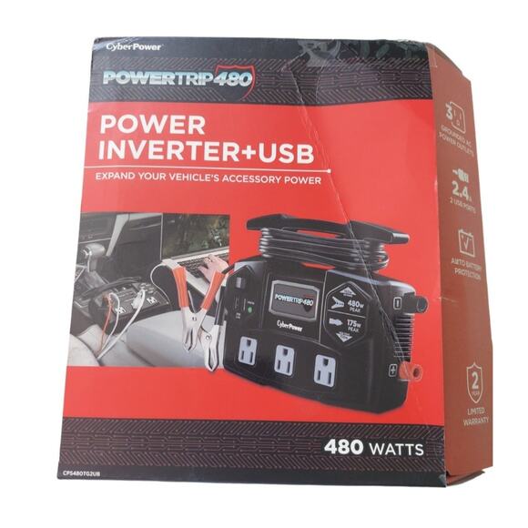 CyberPower Powertrip 480 power inverter + USB - Picture 2 of 4